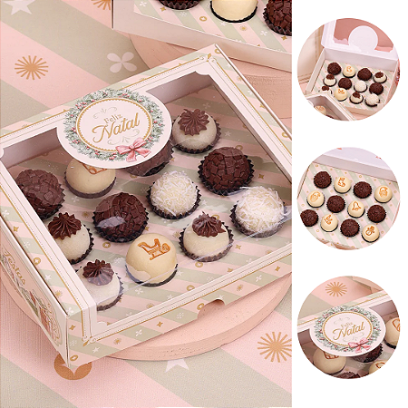 10 CAIXA PARA 12 OU 20 DOCES GRAÇA 5081 ( JANGO NATAL 2025 )