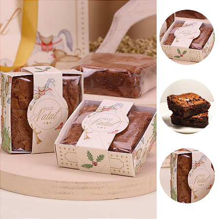 25 CAIXA PARA BROWNIE NATAL CANDURA  5203 ( JANGO NATAL 2025 )