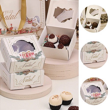 10 CAIXA PARA 4 DOCES DOCES NATAL CANDURA 5071 ( JANGO NATAL 2025 )