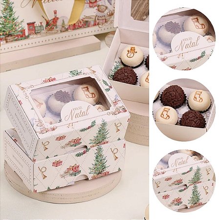 10 CAIXA PARA 6 DOCES NATAL CANDURA 5077 ( JANGO NATAL 2025 )