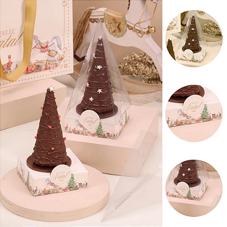 10 CAIXA P/ CONE TRUFADO PINHEIRO C/ VISOR CANDURA 5323 ( JANGO NATAL 2025 )