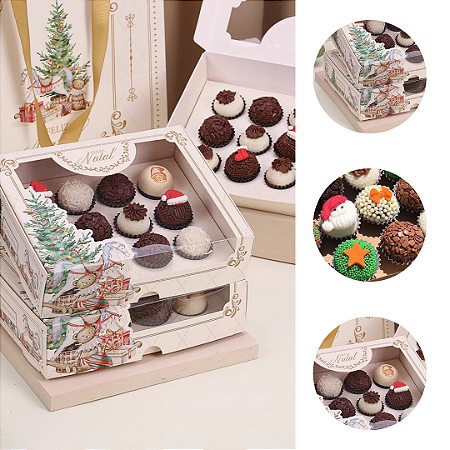 10 CAIXA PARA 12 OU 20 DOCES CANDURA 5083 ( JANGO NATAL 2025 )