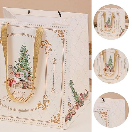 10 SACOLA GRANDE NATAL CANDURA 5047 ( JANGO NATAL 2025 )