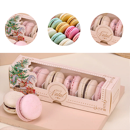 10 CAIXA COM BERÇO PARA MACARONS CANDURA 5378 ( JANGO NATAL 2025 ) 5317
