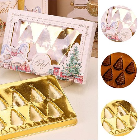 10 CAIXA PARA 8 BOMBONS COM BLISTER CANDURA 5371 ( JANGO NATAL 2025 ) 5292