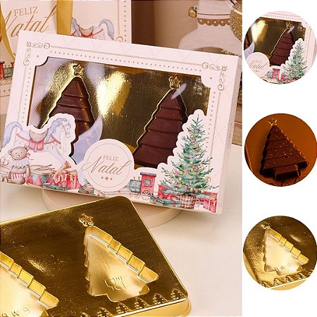 10 CAIXA P/ 2 BOMBONS COM BLISTER DUO  ARVORE CANDURA 5386 ( JANGO NATAL 2025 ) 5292