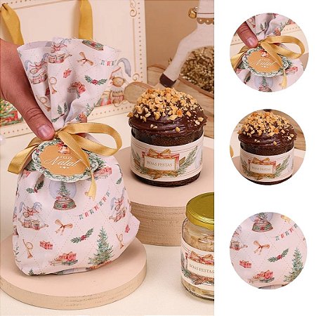 5 TECIDO PARA MINI PANETONE CANDURA 5412 ( JANGO NATAL 2025 )