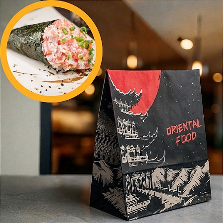 50 SACO SOS G DELIVERY ORIENTAL BLACK 24X15,5X31 (PLUMA)