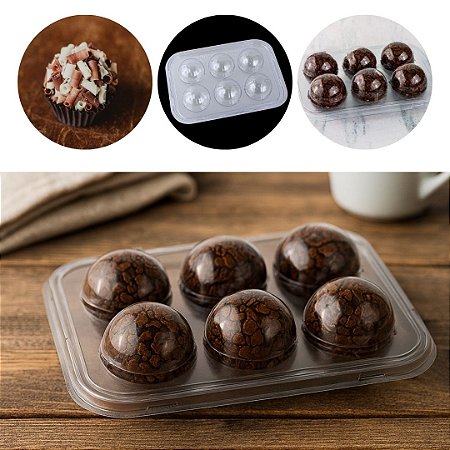 10 EMBALAGEM BLISTER PARA 6 DOCES E BRIGADEIROS BWB 14150