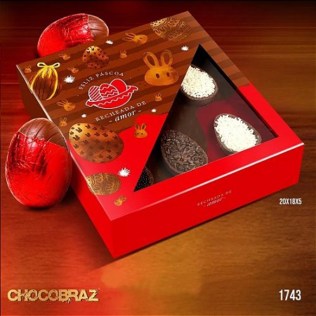 10 Caixas p/ 06 Mini Ovos 1743 (Páscoa Jango 2023)