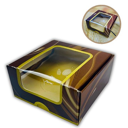 05 Caixa c/ Visor Ovo 50g Páscoa Elegance 4768 (Páscoa Ideia 2024)