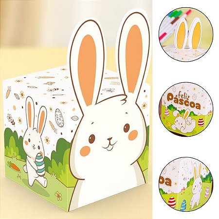 10 CAIXA LEMBRANCINHA PASCOA COLORIR 5860 ( IDEIA PÁSCOA 2026 )