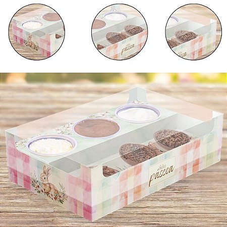 5 CAIXA MINI CONFEITEIRO PÁSCOA FONDUE KIDS - PASCOA ENCANTOS 5891 ( IDEIA PÁSCOA 2026 )