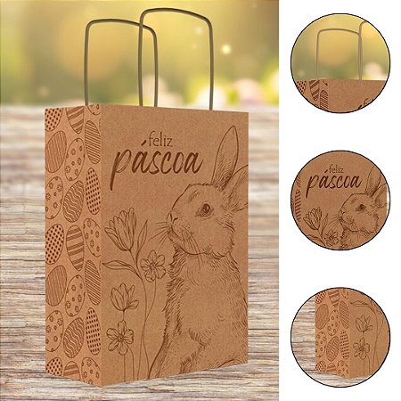 10 SACOLA PÁSCOA P 25X12X34 - PASCOA ENCANTOS 5907 ( IDEIA PÁSCOA 2026 )