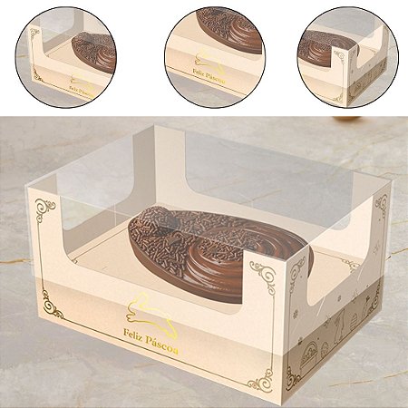 5 CAIXA P/ OVO DE PÁSCOA  AJUSTAVEL 150/250G - PASCOA LUZ 5780 ( IDEIA PÁSCOA 2026 )