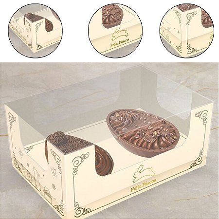 10 CAIXA P/ 2 MINI OVOS PÁSCOA 50G - PASCOA LUZ 5784 ( IDEIA PÁSCOA 2026 )