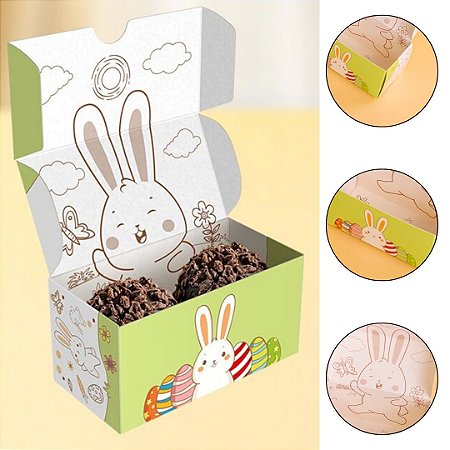 10 CAIXA 2 DOCES PÁSCOA - PASCOA COLORIR 5929 ( IDEIA PÁSCOA 2026 )