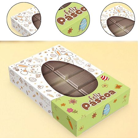 10 CAIXA BARRA TABLETE P 13,5x8,7x2,5 - PASCOA COLORIR 5943 ( IDEIA PÁSCOA 2026 )