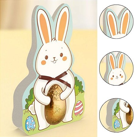 10 CINTA P/ MINI OVO 50G COELHO - LEMBRANCINHA PÁSCOA  5826 ( IDEIA PÁSCOA 2026 )