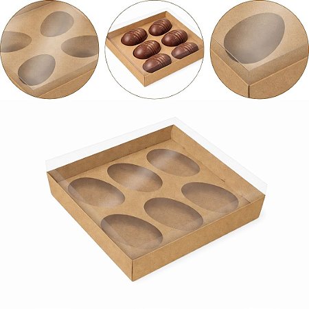 5 CAIXA P/ 6 OVOS 50GR KRAFT 8432-16 (KX) PÁSCOA 2026