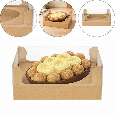 5 CAIXA P/ OVO PÁSCOA  AJUSTÁVEL 150/250G KRAFT 532-16 (KX) PÁSCOA 2026