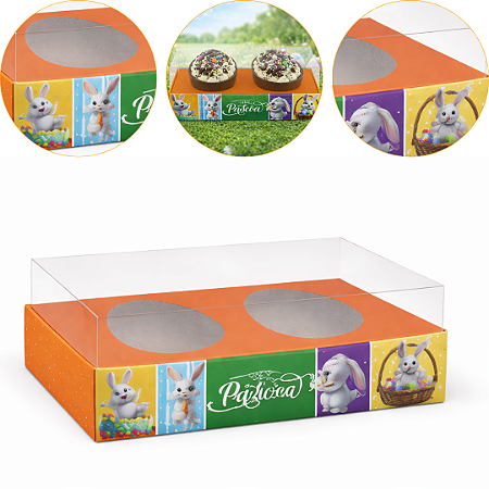 5 CAIXA P/ DOIS OVO DE PÁSCOA 50G 8412-77 (KX) PÁSCOA 2026