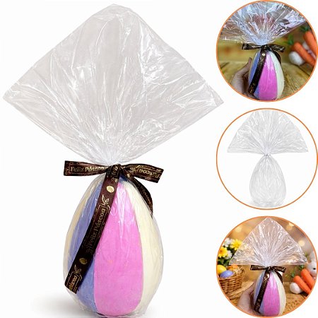 25 SACO EXPRESS INCOLOR PARA OVO 6 FATIA  37X37cm INOVE