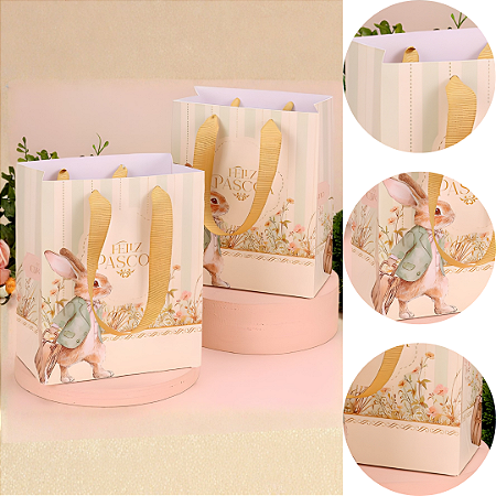 10 SACOLA PÁSCOA MINI 16X13X7CM RECORDAR 5716 ( PASCOA JANGO 2026 )