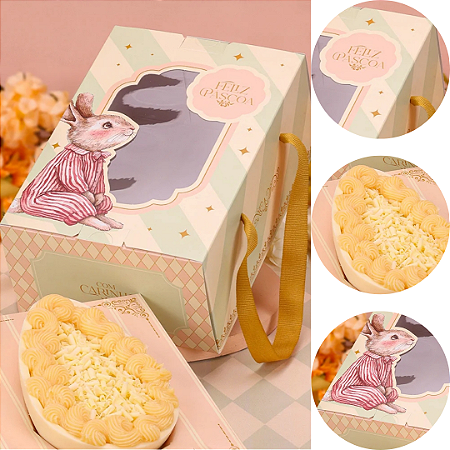 5 CAIXA P/ OVO COLHER PREMIUM COM ALÇAS 250/350/500G RECORDAR 5596 ( PASCOA JANGO 2026 )