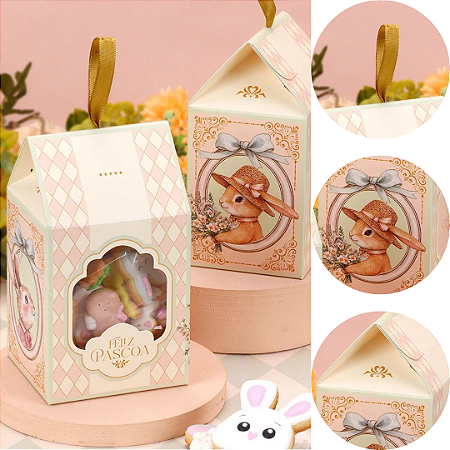 10 EMBALAGEM PARA LEMBRANCINHA COM VISOR RECORDAR 5536 ( PASCOA JANGO 2026 )