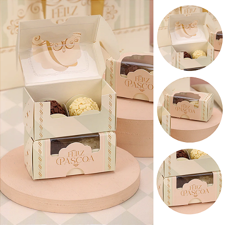 10 CAIXAS P/ 2 DOCES PÁSCOA EMBALAGEM RECORDAR 5473 ( PASCOA JANGO 2026 )