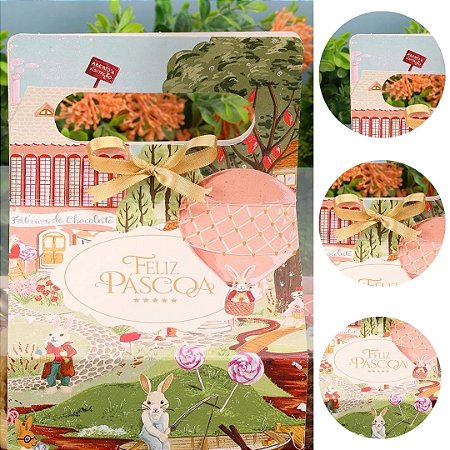 10 ALÇA PARA CAIXA AJUSTÁVEL 250/350/500G VILA ENCANTADA 5562 ( PASCOA JANGO 2026 )