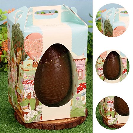 10 CAIXA PARA OVO EM PÉ 6 FATIAS 250G  VILA ENCANTADA 5712 ( PASCOA JANGO 2026 )