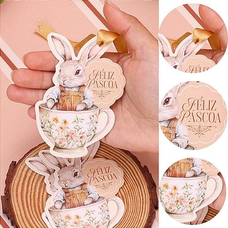 20 TAGS PÁSCOA COELHO ACOLHER 5689 ( PASCOA JANGO 2026 )