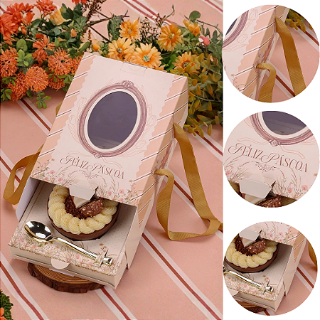 5 CAIXA P/ OVO COLHER PREMIUM COM ALÇAS 250/350/500G ACOLHER 5594 ( PASCOA JANGO 2026 )