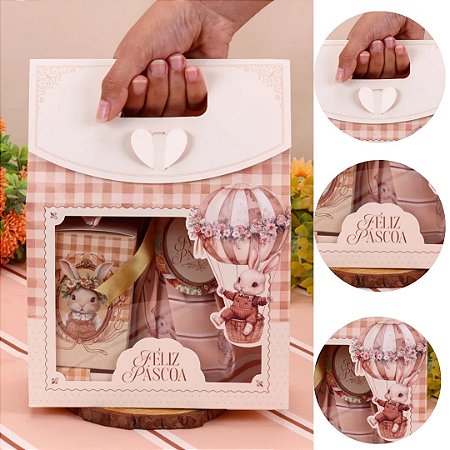 10 SACOLA MÉDIA COM VISOR 29X9X19CM ACOLHER 5606 ( PASCOA JANGO 2026 )