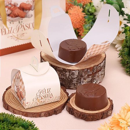 10 EMBALAGEM PÃO DE MEL PÁSCOA 7X7X8CM ACOLHER 5743 ( PASCOA JANGO 2026 )