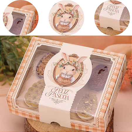 10 CAIXA DEGUSTAÇÃO P/ 6 MINI OVOS 50G OU 20 DOCES ACOLHER 5498 ( PASCOA JANGO 2026 )