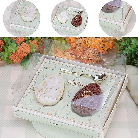 10 CAIXA PARA OVO DE COLHER DUO 100/250G FLORIR 5567 ( PASCOA JANGO 2026 )