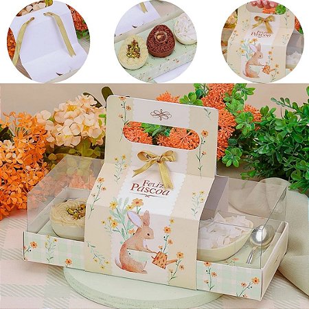 10 CAIXA PARA TRIO DE OVOS 100G FLORIR 5513 ( PASCOA JANGO 2026 )