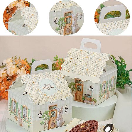 10 CAIXA CASINHA OVO DE PÁSCOA 100/150G  FLORIR 5662 ( PASCOA JANGO 2026 )