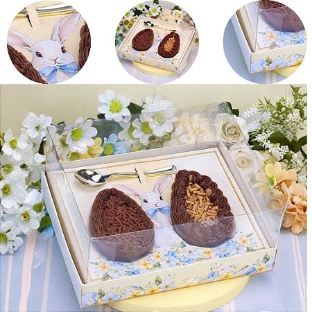 10 CAIXA PARA OVO DE COLHER DUO 100/250G AMANHECER 5565 ( PASCOA JANGO 2026 )