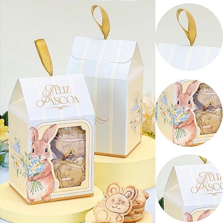 10 EMBALAGEM PARA LEMBRANCINHA COM VISOR AMANHECER 5535 ( PASCOA JANGO 2026 )