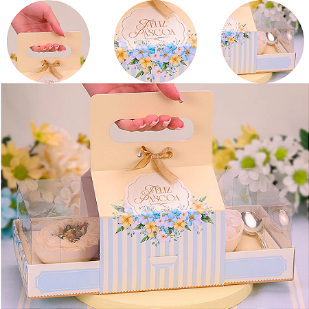 10 CAIXA PARA TRIO DE OVOS 100G AMANHECER 5511 ( PASCOA JANGO 2026 )