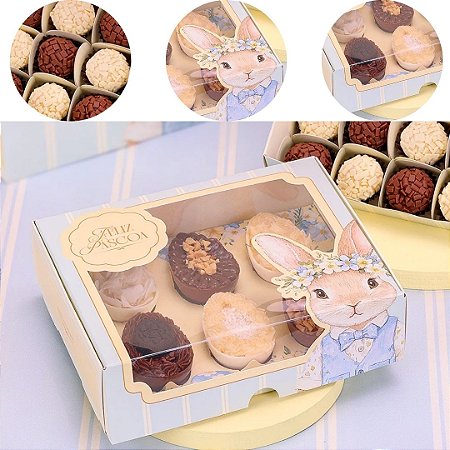 10 CAIXA DEGUSTAÇÃO P/ 6 MINI OVOS 50G OU 20 DOCES AMANHECER 5499 ( PASCOA JANGO 2026 )