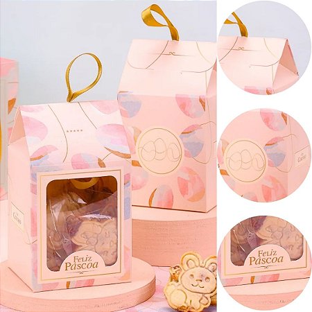 10 EMBALAGEM PARA LEMBRANCINHA COM VISOR CELEBRAR 5539 ( PASCOA JANGO 2026 )