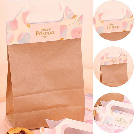 10 ALÇA PARA SACO DELIVERY 21X9CM CELEBRAR 5758 ( PASCOA JANGO 2026 )