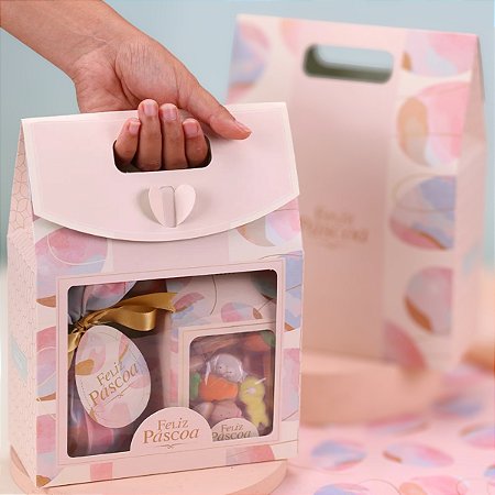 10 SACOLA MÉDIA COM VISOR 29X9X19CM CELEBRAR 5611 ( PASCOA JANGO 2026 )