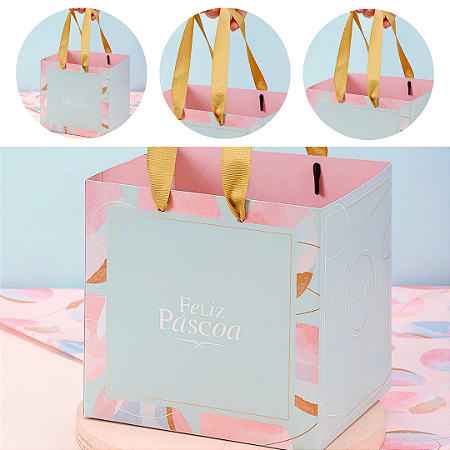 10 SACOLA PEQUENA 16X15X13CM CELEBRAR 5458 ( PASCOA JANGO 2026 )