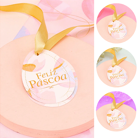 20 TAGS PÁSCOA OVAL CELEBRAR 5605 ( PASCOA JANGO 2026 )